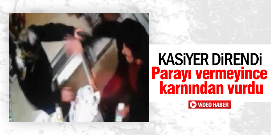 Parayı vermeyen kasiyeri vurdu