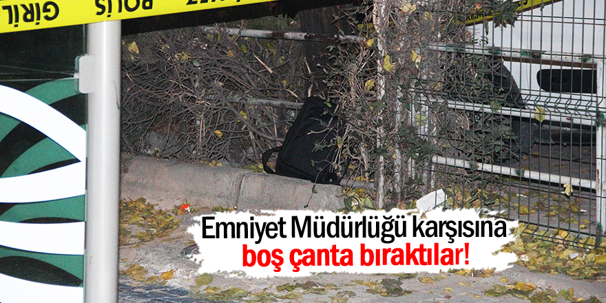 Konya’da şüpheli çanta alarmı