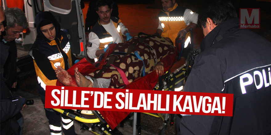 Sille'de silahlı kavga: 1 yaralı