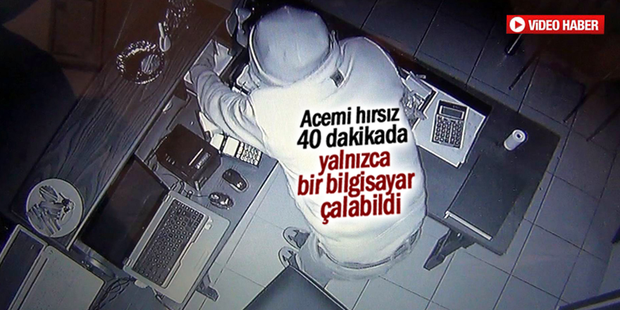 Konya’da restorana giren hırsız güvenlik kamerasına yakalandı