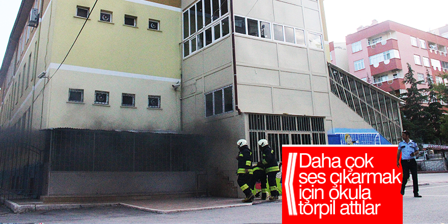 Çocukların attığı torpil okulu yakıyordu