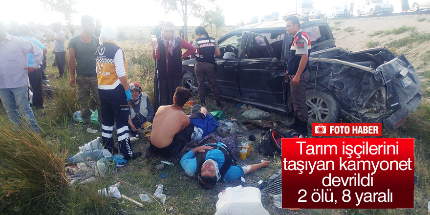Konya'da feci kaza: 2 ölü 8 yaralı