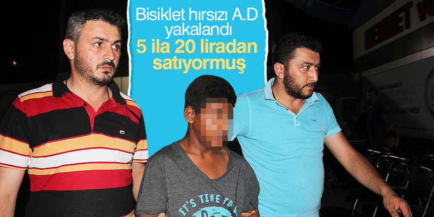 Bisiklet hırsızlığı şüphelisini güvenlik kamerası yakalattı