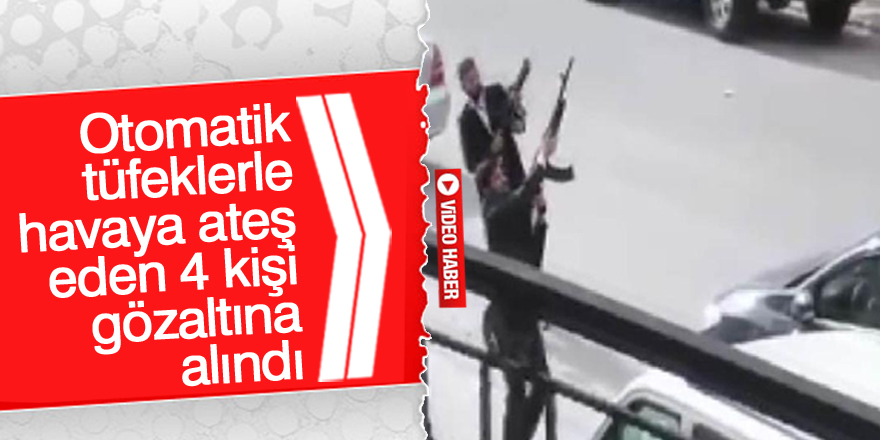 Düğün magandaları gözaltına alındı