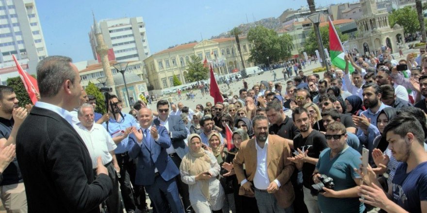 İzmir’deki vatandaşlar Kudüs için tek yürek