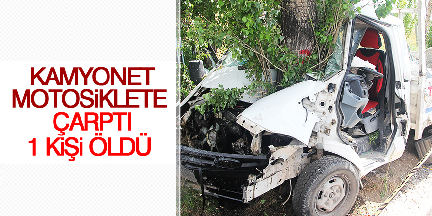 Konya'da kamyonet motosiklete çarptı: 1 ölü, 4 yaralı