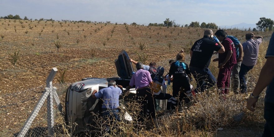 Konya'da otomobil şarampole devrildi: 5 yaralı