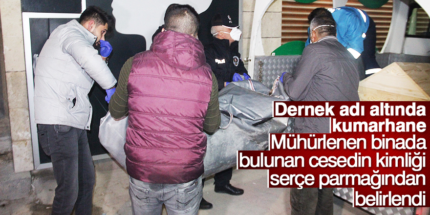 Mühürlenen binada bulunan cesedin kimliği serçe parmağından belirlendi