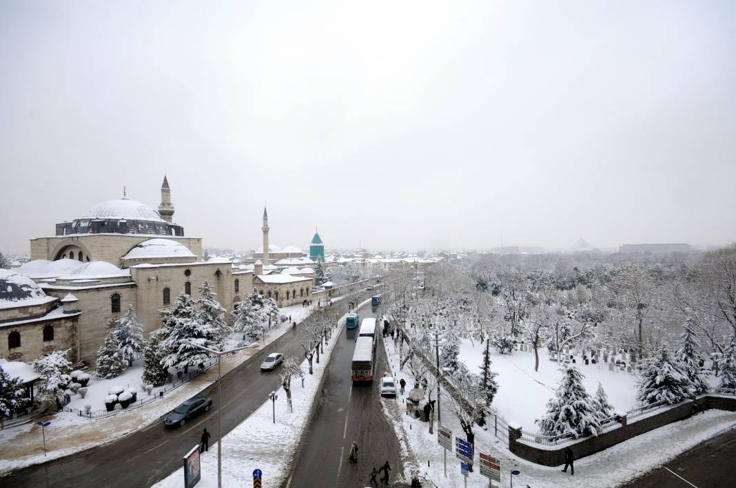 Konya'ya yarın kar yağacak! Meteoroloji saat verdi 9