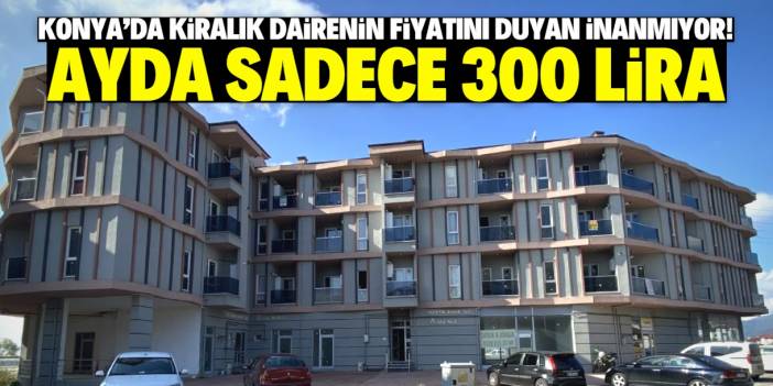 Konya'da 300 liraya kiralık daire! Fiyatı duyan inanmıyor ama gerçek