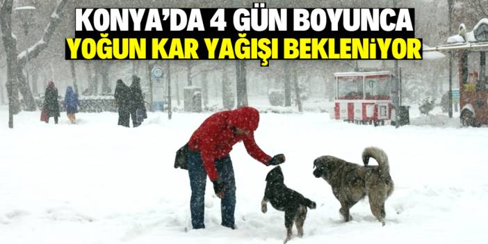 Konya'nın tamamına 4 gün kar yağacak! Meteoroloji bu tarihe işaret etti