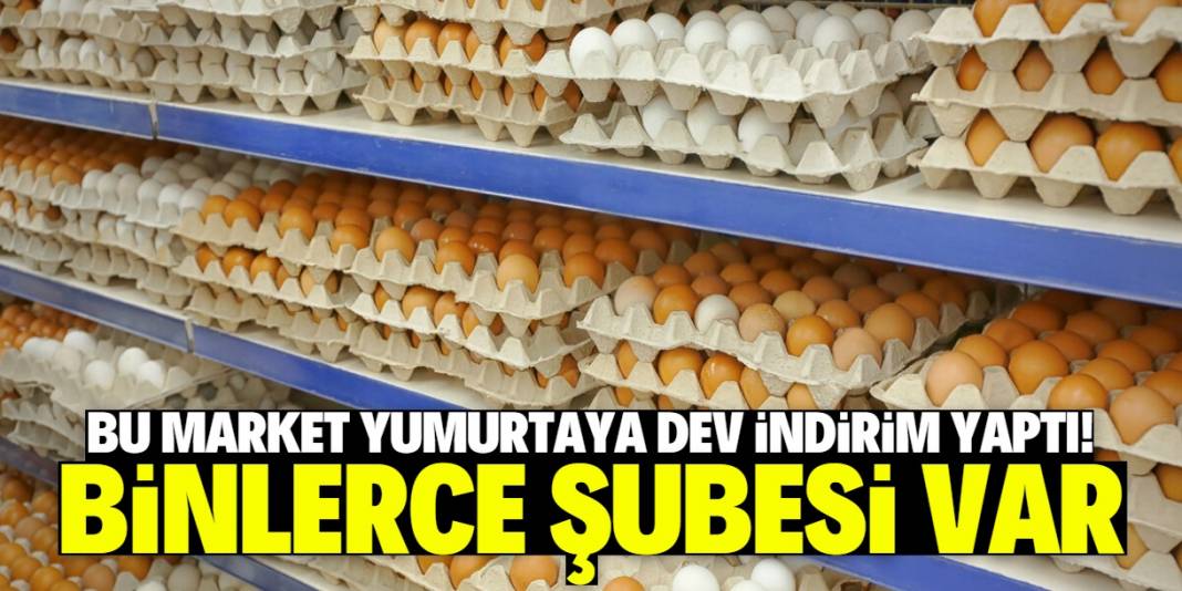 Türkiye'de en ucuz yumurtayı bu market satacak! 81 ilde binlerce şubesi var 1