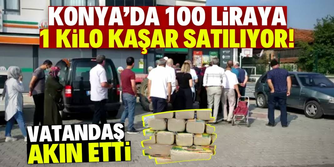 Konya'da bu konumda 100 liraya 1 kilogram kaşar peyniri satılıyor 1