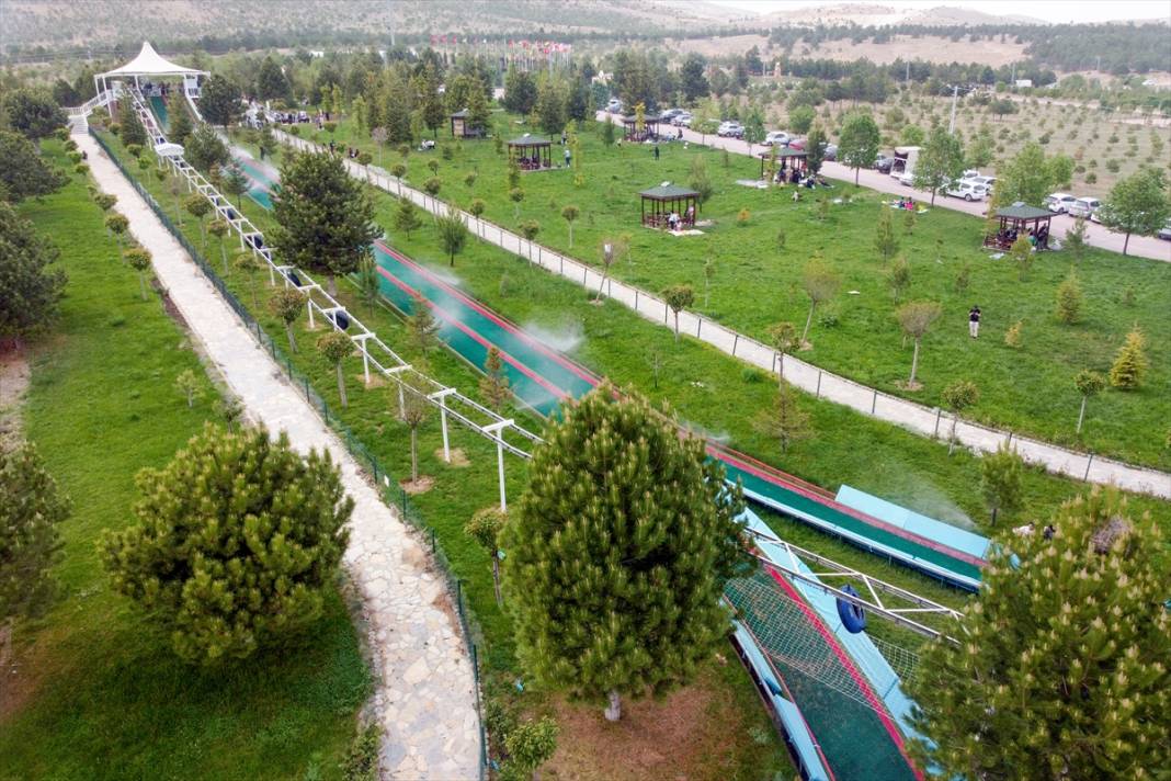 Konya'da kızak sezonu açıldı! Pistin uzunluğu 130 metre 6