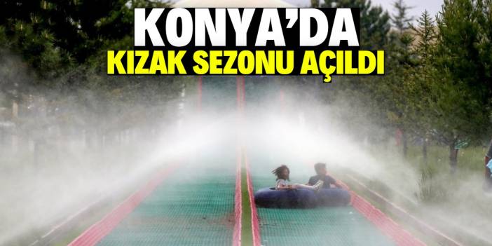 Konya'da kızak sezonu açıldı! Pistin uzunluğu 130 metre