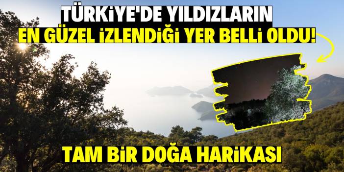 Türkiye'de yıldızların en güzel izlendiği yer belli oldu! Tam bir doğa harikası