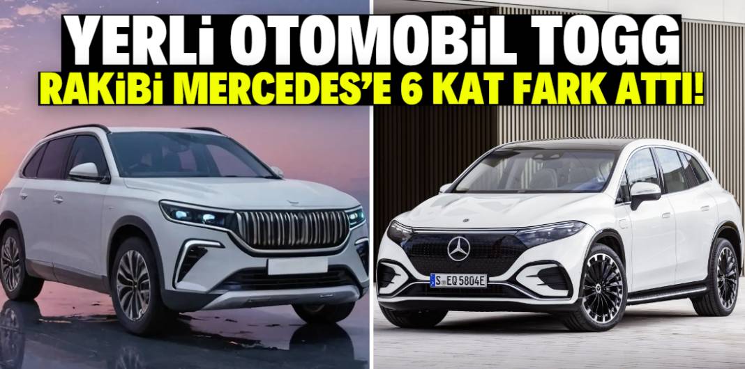 Yerli otomobil TOGG rakibi Mercedes'i ezdi geçti! Tam 6 kat fark attı 1