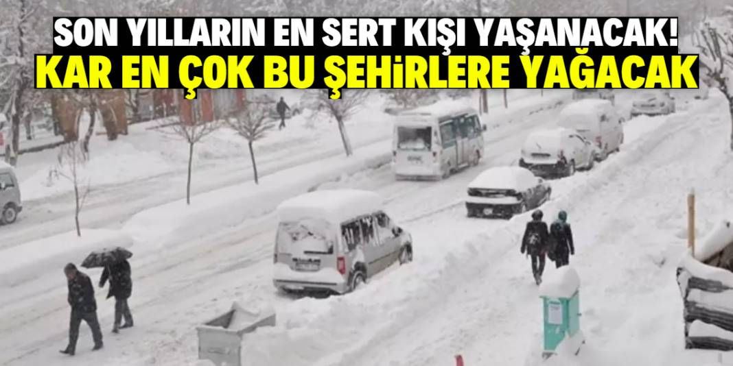 Bu şehirler en sert kış mevsimini yaşayacak! Lapa lapa kar için tarih verildi 1