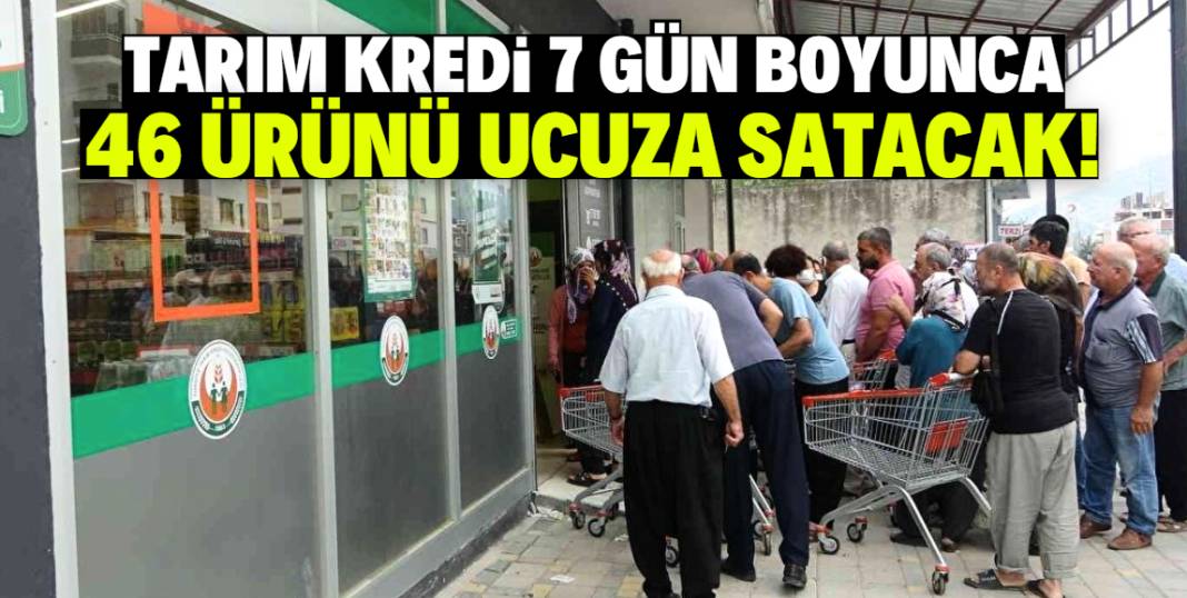 Tarım Kredi 7 gün sürecek indirimi duyurdu! 46 ürün çok ucuza satılacak 1