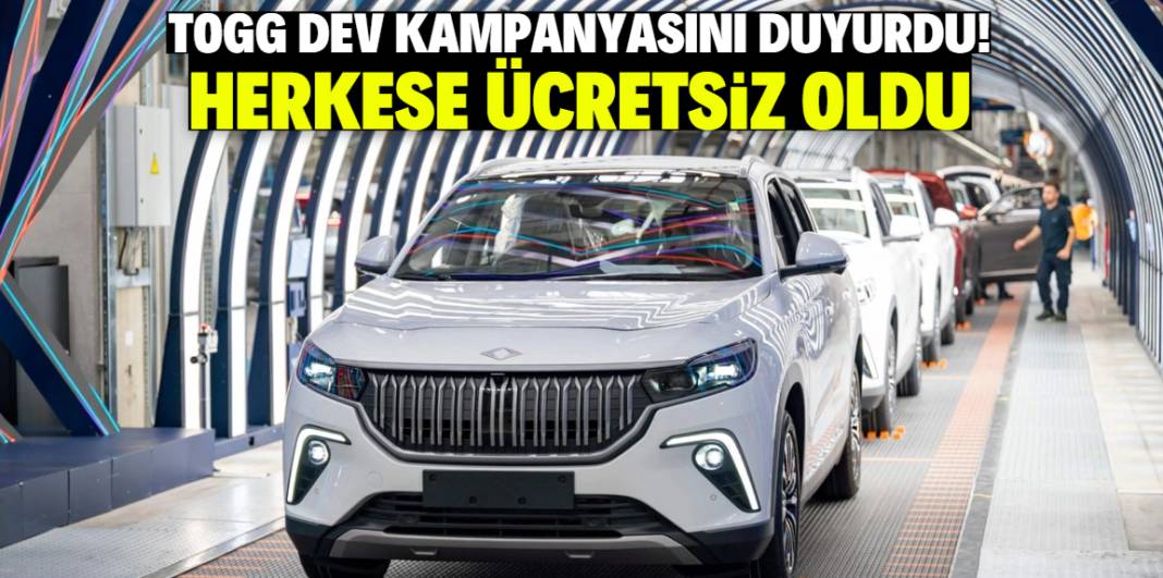 TOGG dev kampanyasını duyurdu! Herkese ücretsiz oldu 1