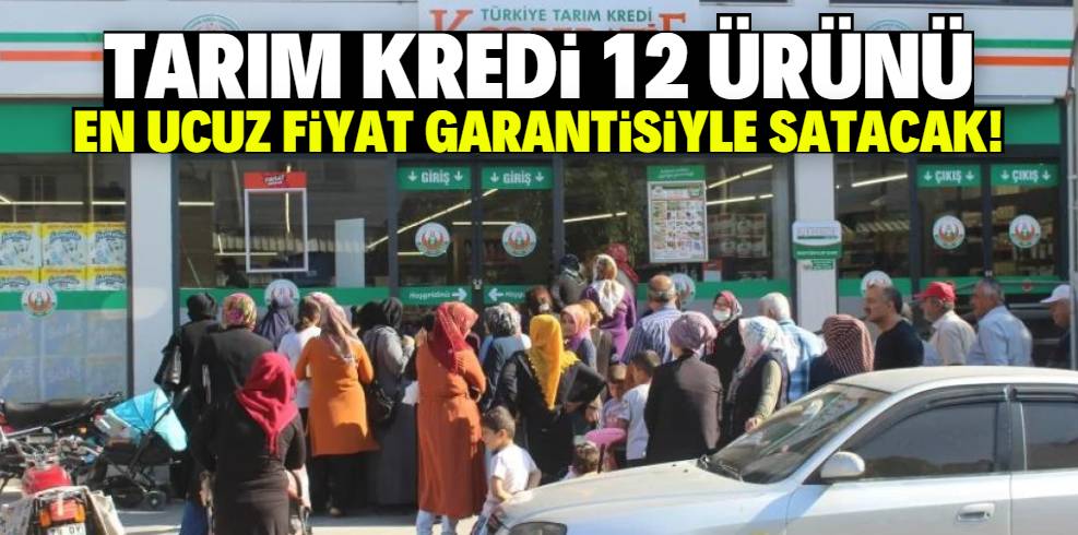 Tarım Kredi 12 ürün en ucuz fiyat garantisiyle satacak! Kampanya 3 gün sürecek 1