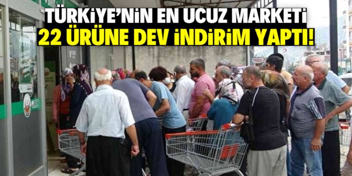 Türkiye'nin en ucuz zincir marketi 22 ürüne dev indirim yaptı! Sadece 2 gün geçerli