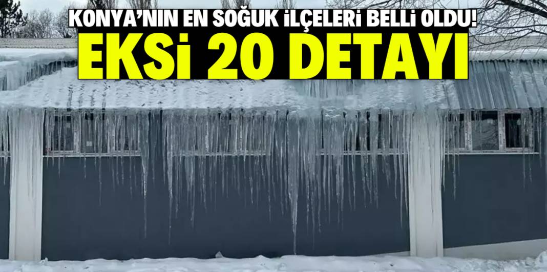 Konya'nın en soğuk ilçeleri belli oldu! Eksi 20 derece detayı 1