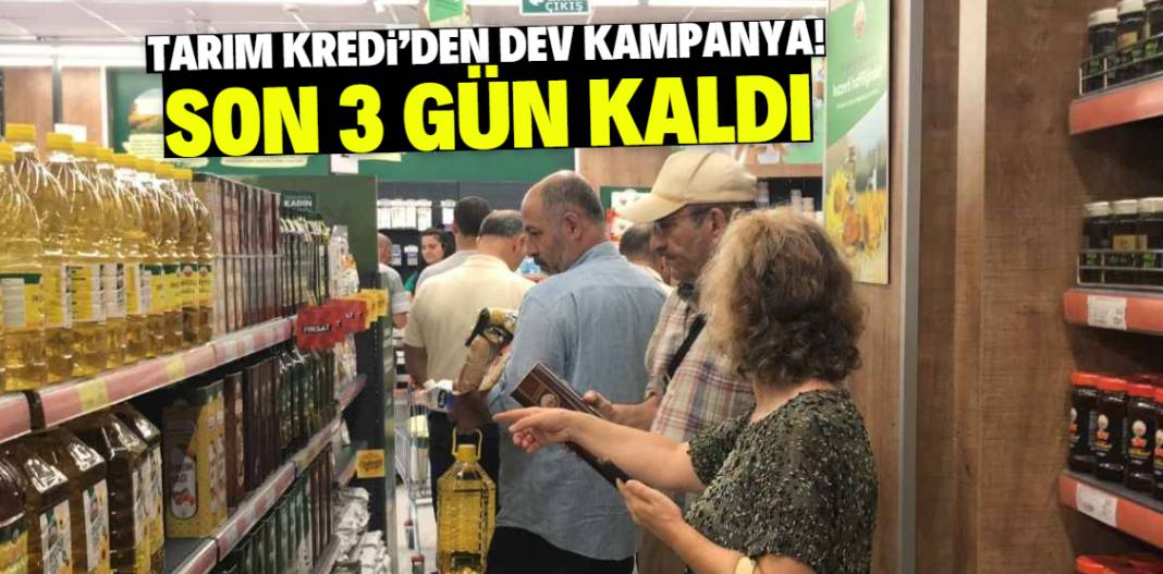 Tarım Kredi çok sayıda ürünü maliyetine satacak! Son 3 gün 1