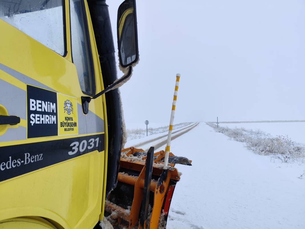 Konya'dan kar manzaraları: Bu 11 konum bembeyaz 2