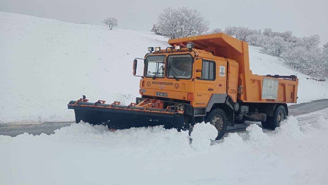 Konya'dan kar manzaraları: Bu 11 konum bembeyaz 5