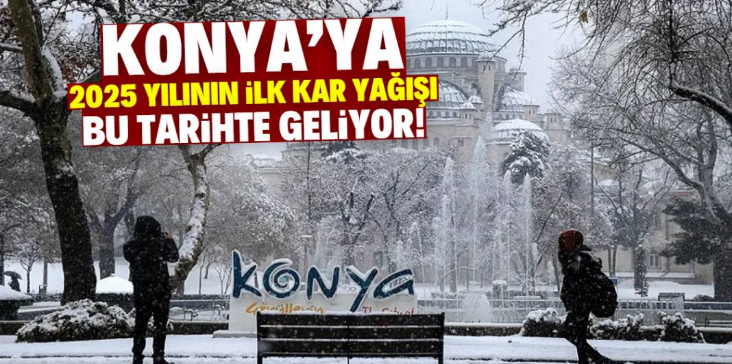 Konya'da 2025 yılının ilk kar yağışı bu tarihte bekleniyor! 1