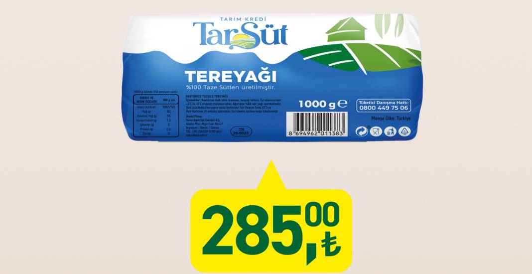 Bu market 2338 şubede tereyağı fiyatlarına indirim yaptı! 100 lira daha ucuza satıyor 11