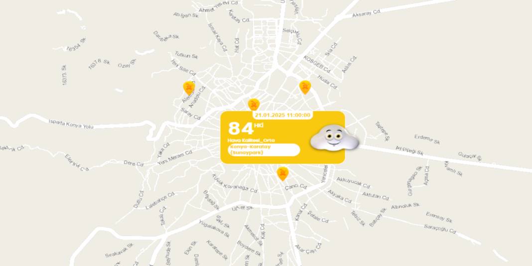 Konya'nın en kirli havası bu 4 mahallede ölçüldü! 7