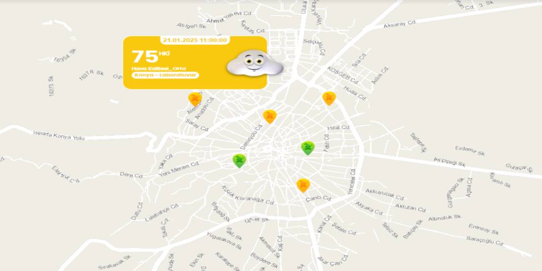 Konya'nın en kirli havası bu 4 mahallede ölçüldü! 9