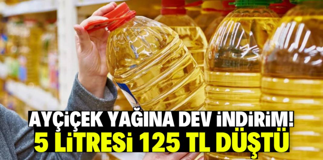 Ayçiçek yağı bu markette çok ucuz! 5 litresi 125 TL düştü 1
