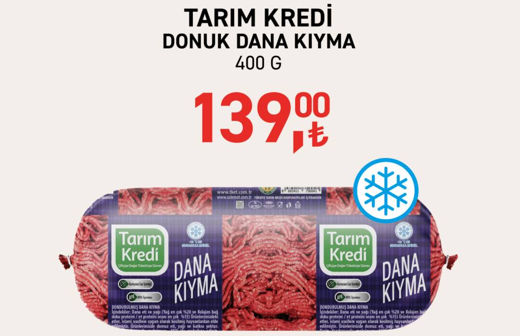 Türkiye genelinde 139 liraya dana kıyma satışı başladı! 4 bin şubesi var 9