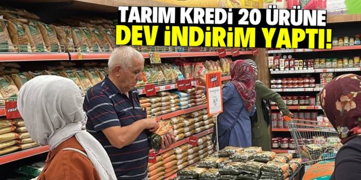 Tarım Kredi 20 ürüne dev indirim yaptı! Yetişen alıyor