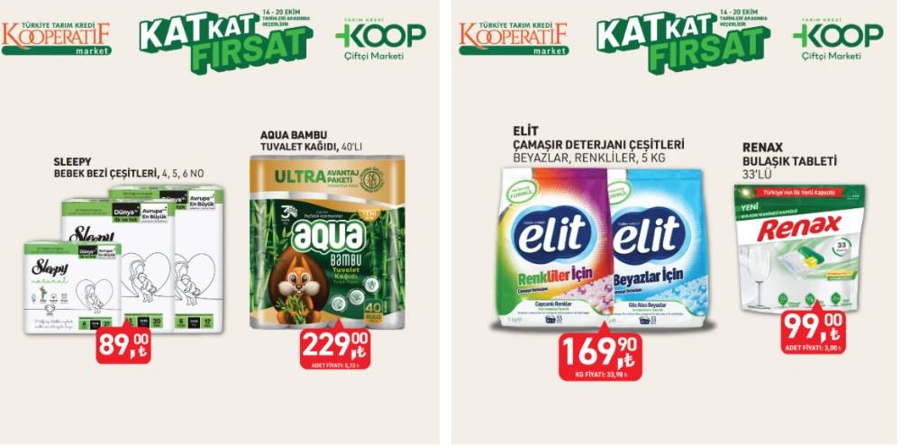 Tarım Kredi 70 ürüne dev indirim yaptı! Son 3 gün 5