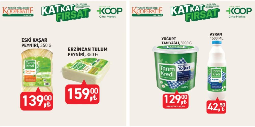Tarım Kredi 70 ürüne dev indirim yaptı! Son 3 gün 7