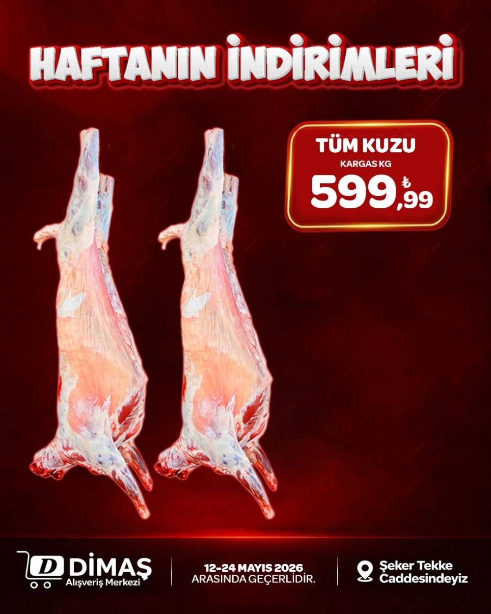 Konya'da bu market 599 liraya 1 kilo kuzu eti satıyor 8