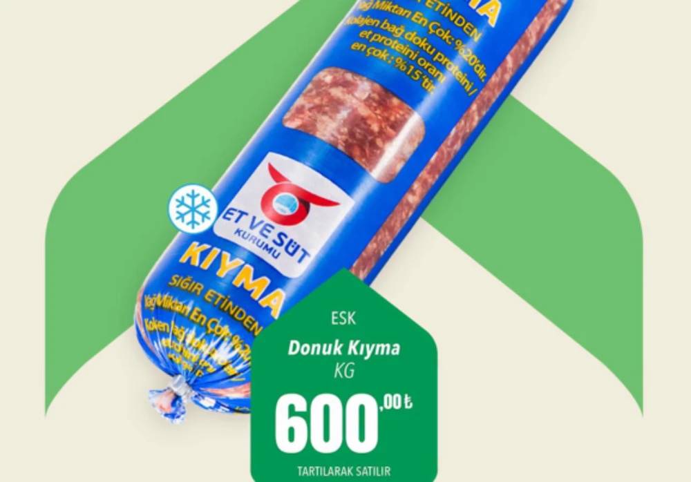 Türkiye genelinde 600 TL'ye 1 kilo dana kıyma satışı başladı! İşte o market 8