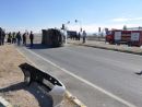Konya'da minibüs ile otomobil çarpıştı: 14 yaralı