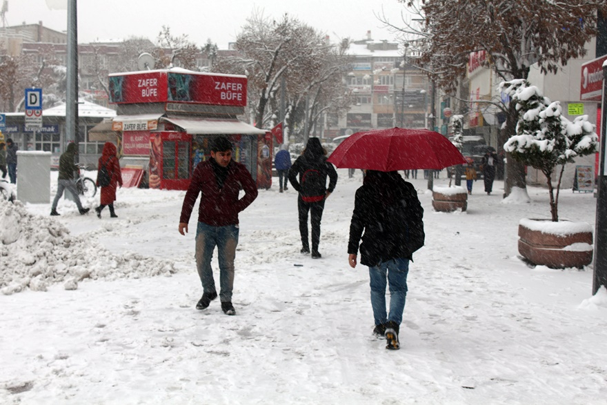 Konya'dan kar manzaraları 17