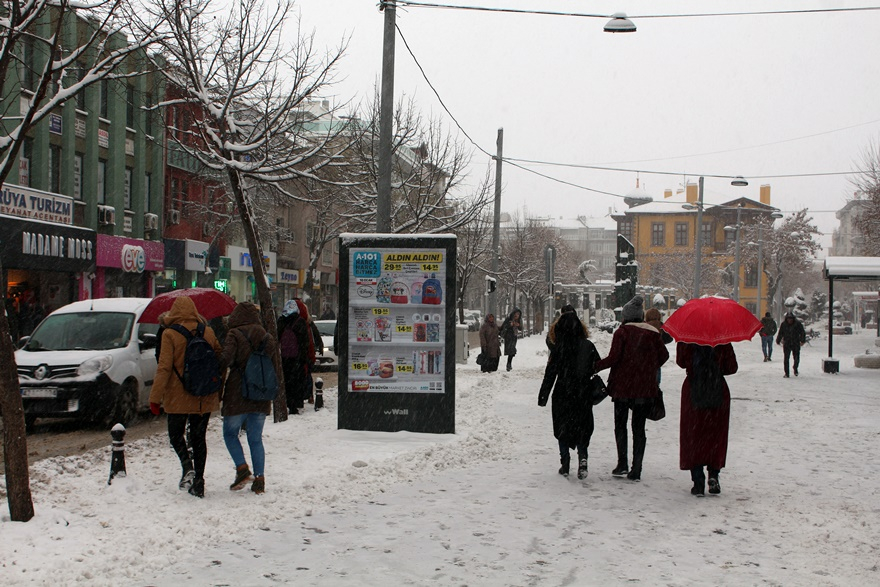 Konya'dan kar manzaraları 18