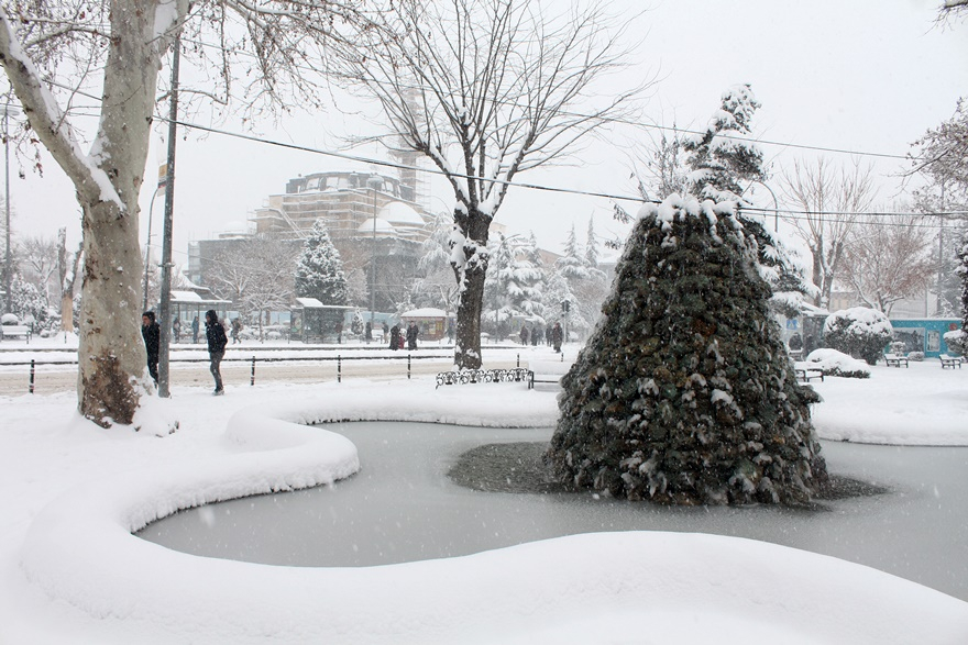 Konya'dan kar manzaraları 25