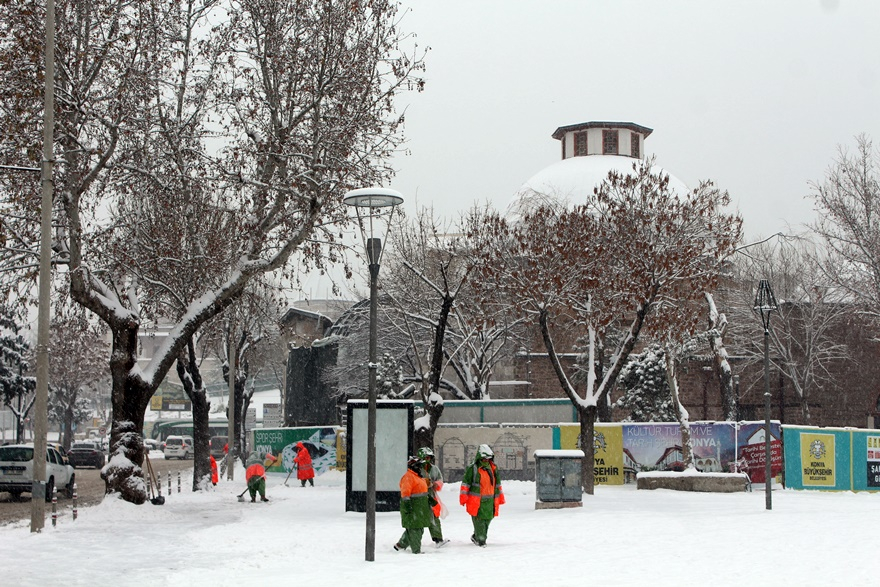 Konya'dan kar manzaraları 30