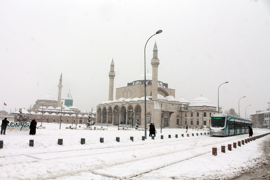 Konya'dan kar manzaraları 6
