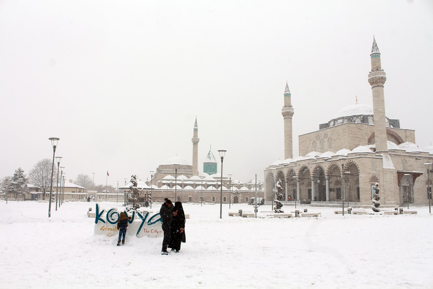 Konya'dan kar manzaraları 8