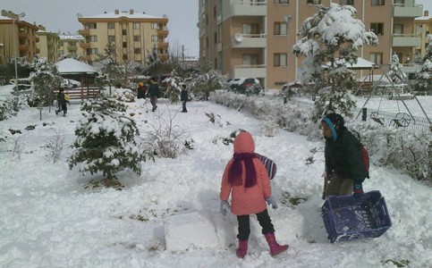 Konya'dan kar manzaraları 8