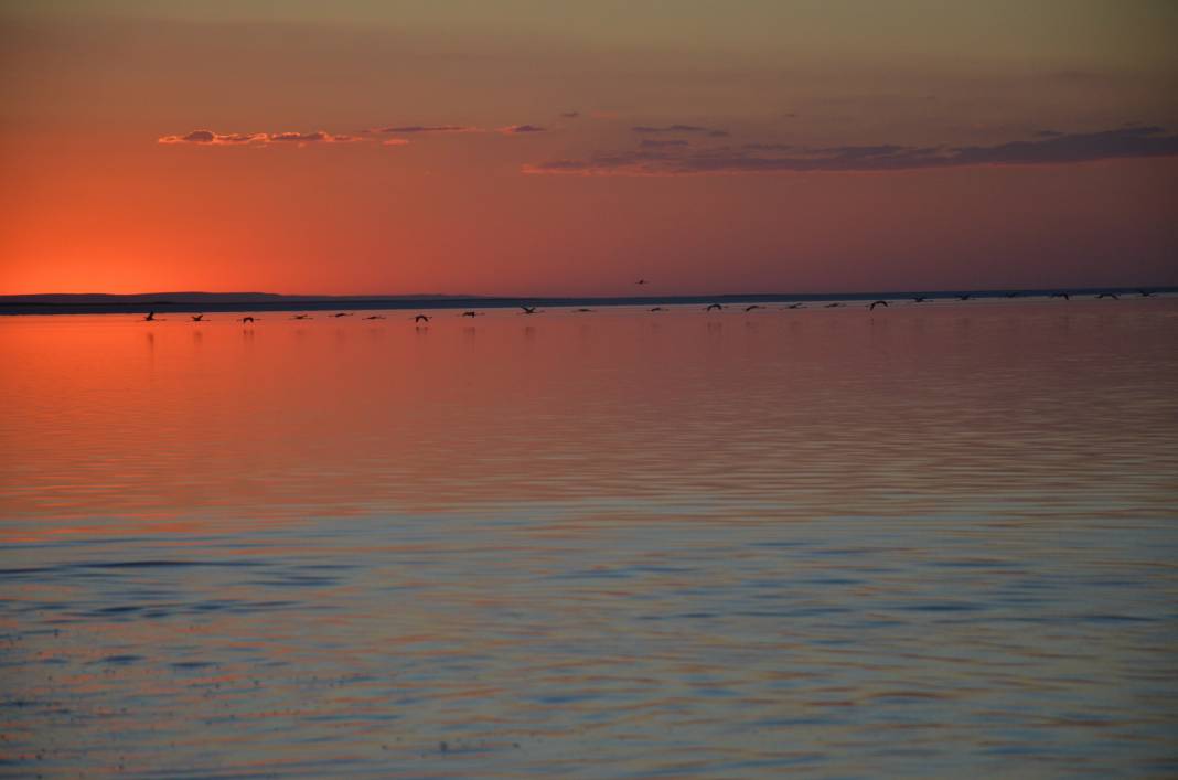Tuz Gölü'nde gün batımı 1